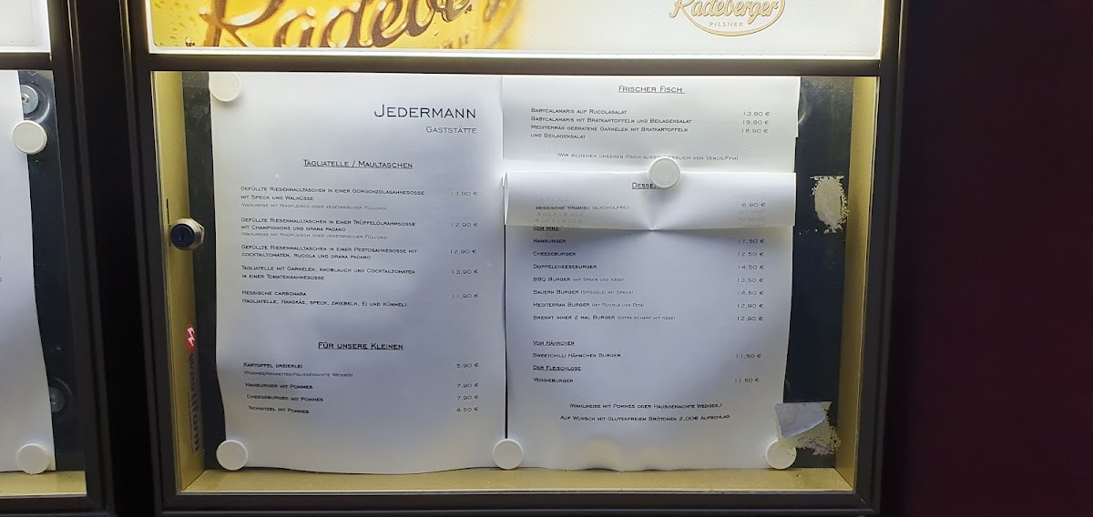 Menu Gaststätte Jedermann-4